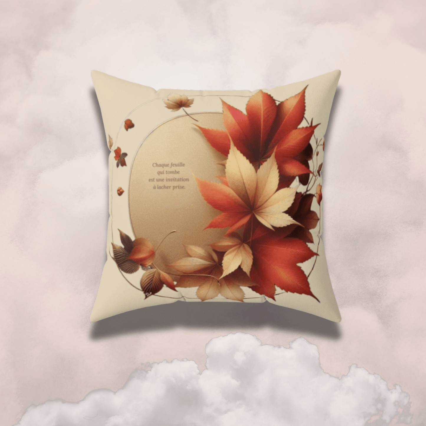 Coussin cosy "Feuillage d'automne" - eternelautomne