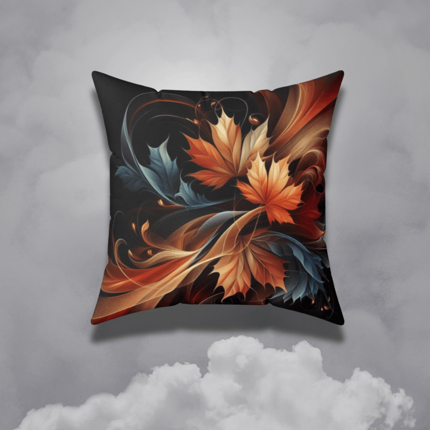Coussin cosy "Feuilles qui dansent" - eternelautomne