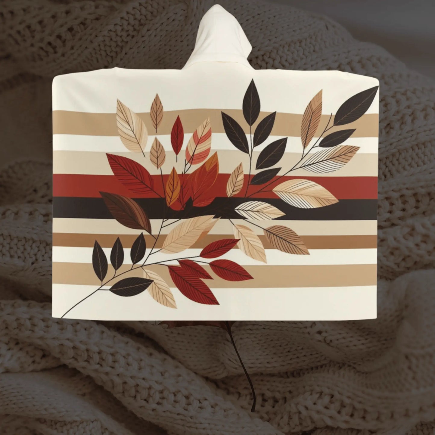 Plaid à capuche "Symphonie automnale" - eternelautomne