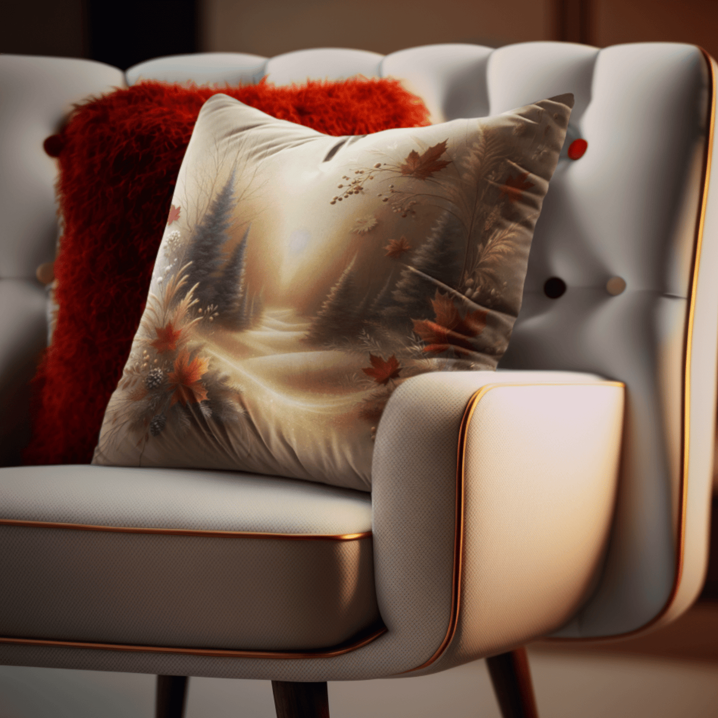 Coussin cosy "Esprit des forêts" - eternelautomne