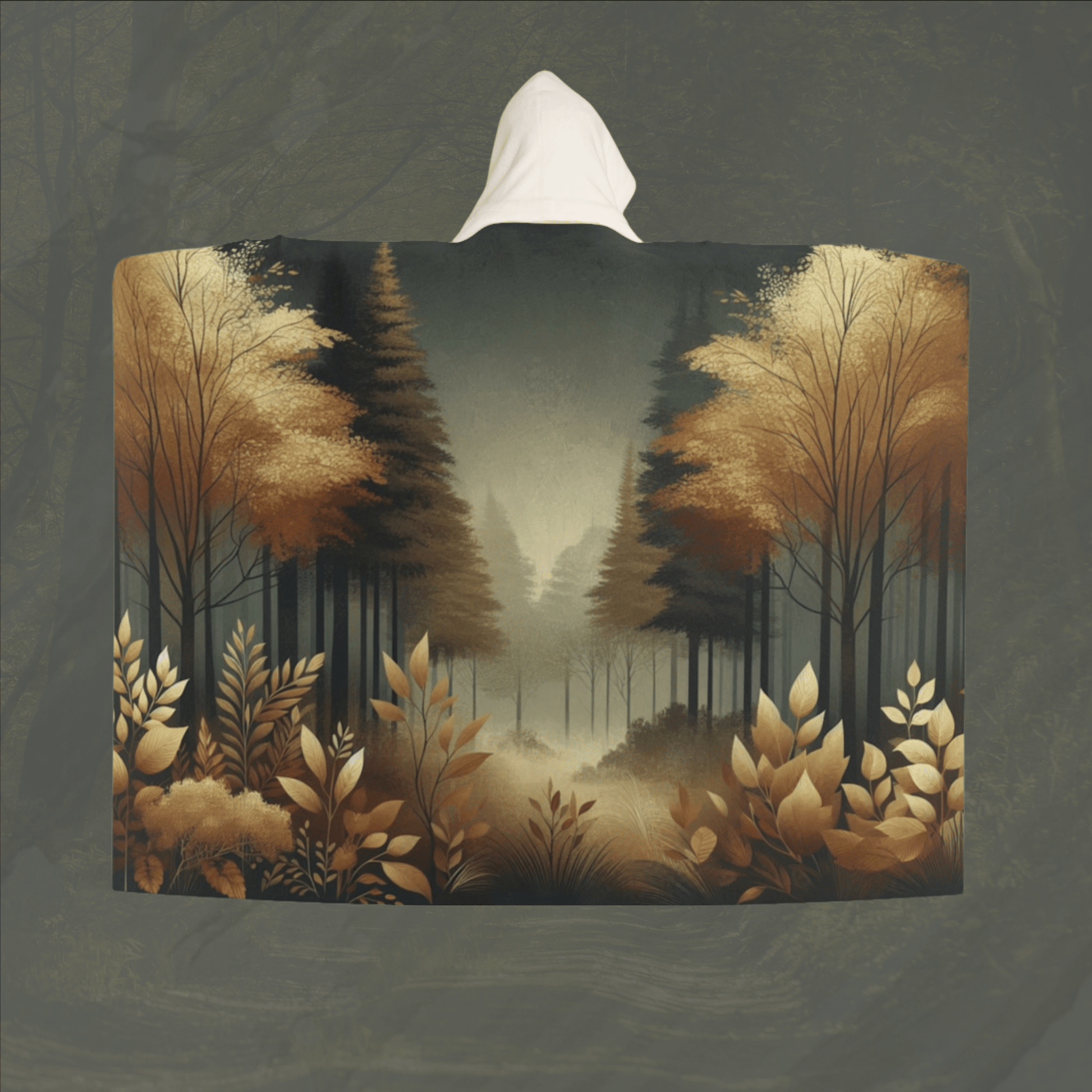 Plaid à Capuche "Forêt Dorée" - eternelautomne